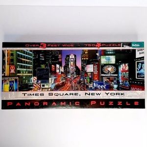 NEW SEALED Panoramic Puzzle Time Square NYC 750 pieces